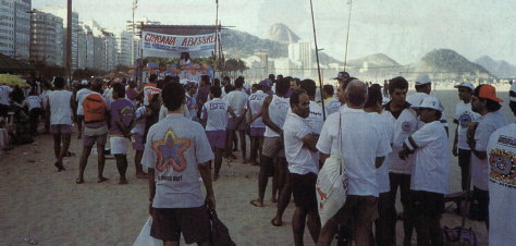 Competio abual do clube Abissal e pesca em Copacabana